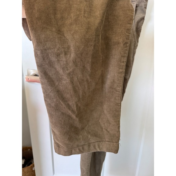 Aerie Brown Corduroy Overalls Wide Leg Adjustable Straps Size Medium M Brown - Picture 5 of 8